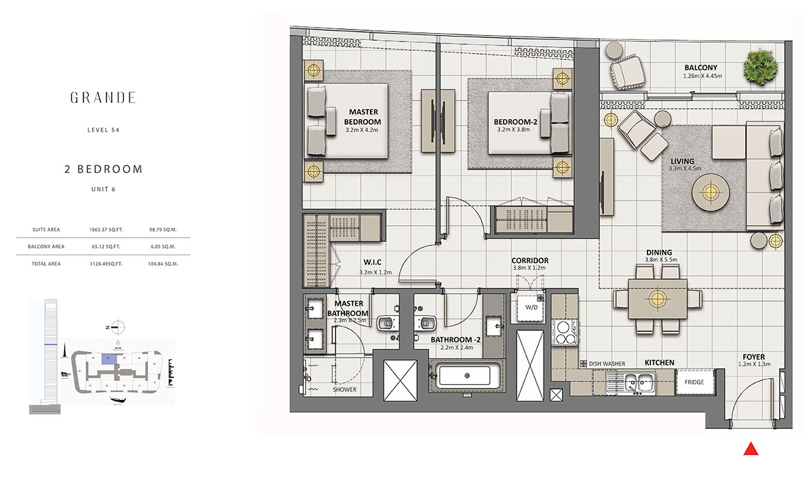 Grande Apartments at Downtown Dubai - Floor Plan