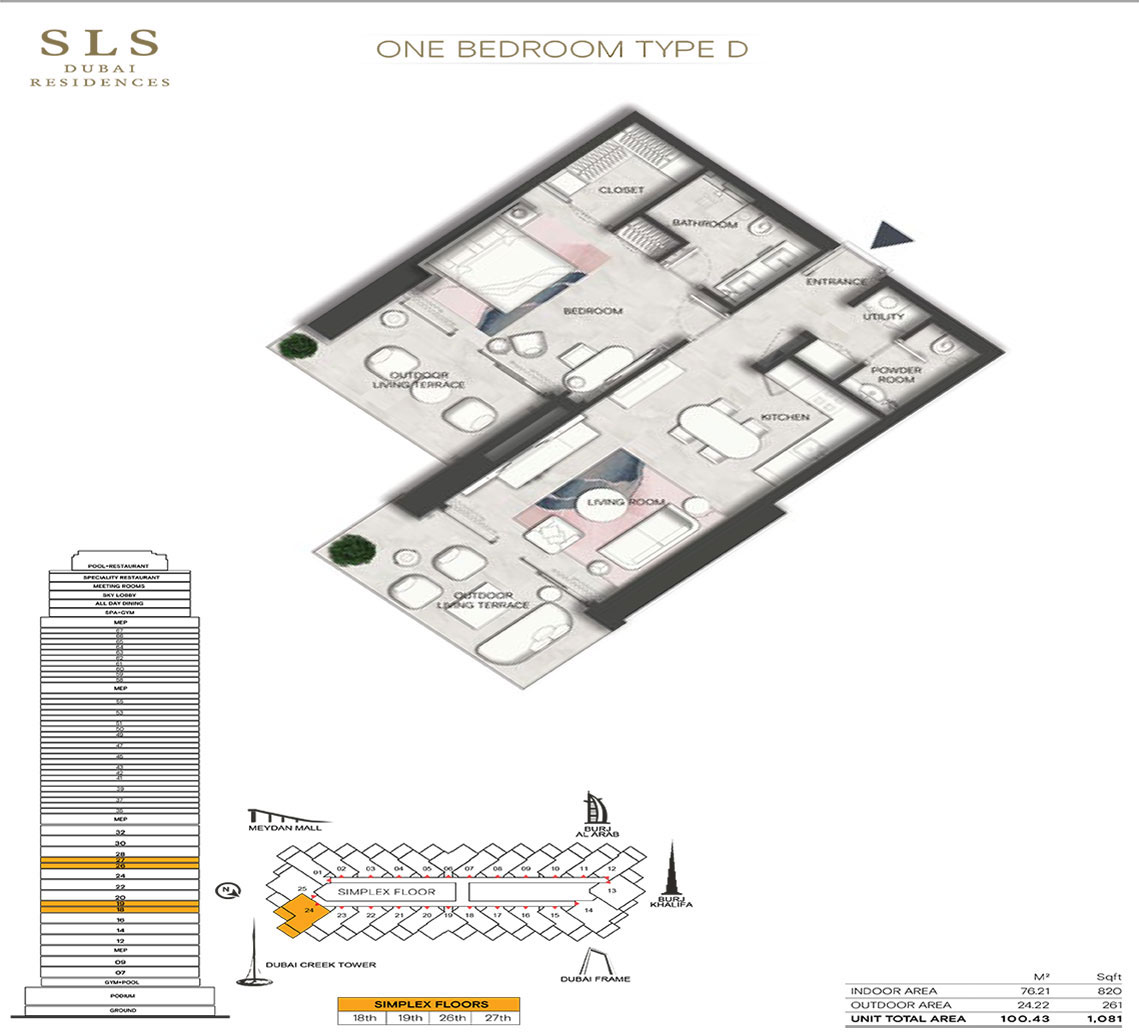 SLS Residences by WOW - Floor Plan